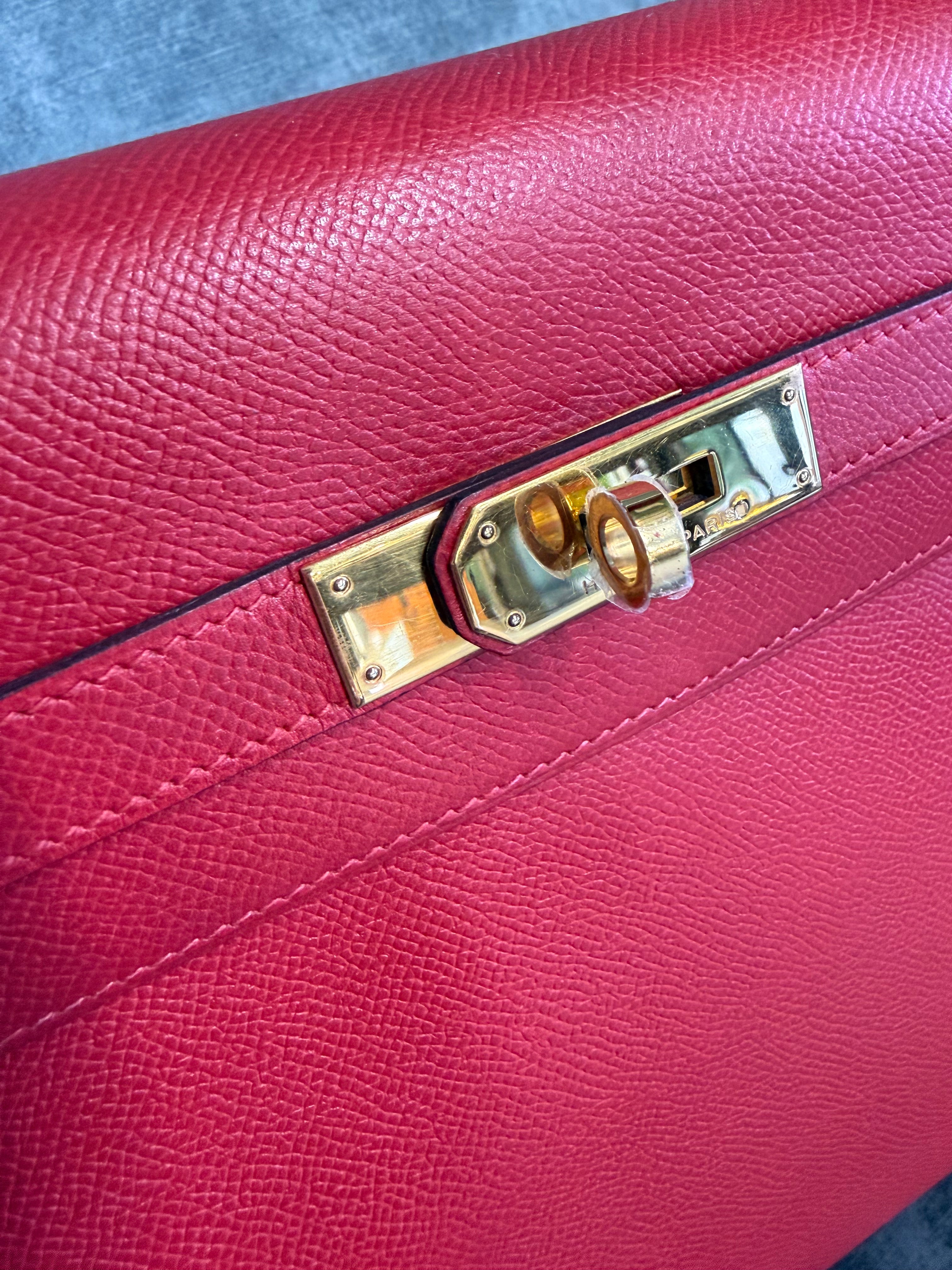 Hermès Kelly 32 Retourne in Veau Togo– 1990