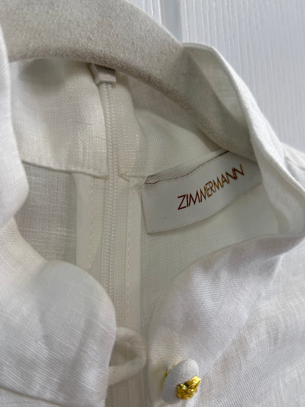Zimmermann Floral Belted Dress Linen UK8