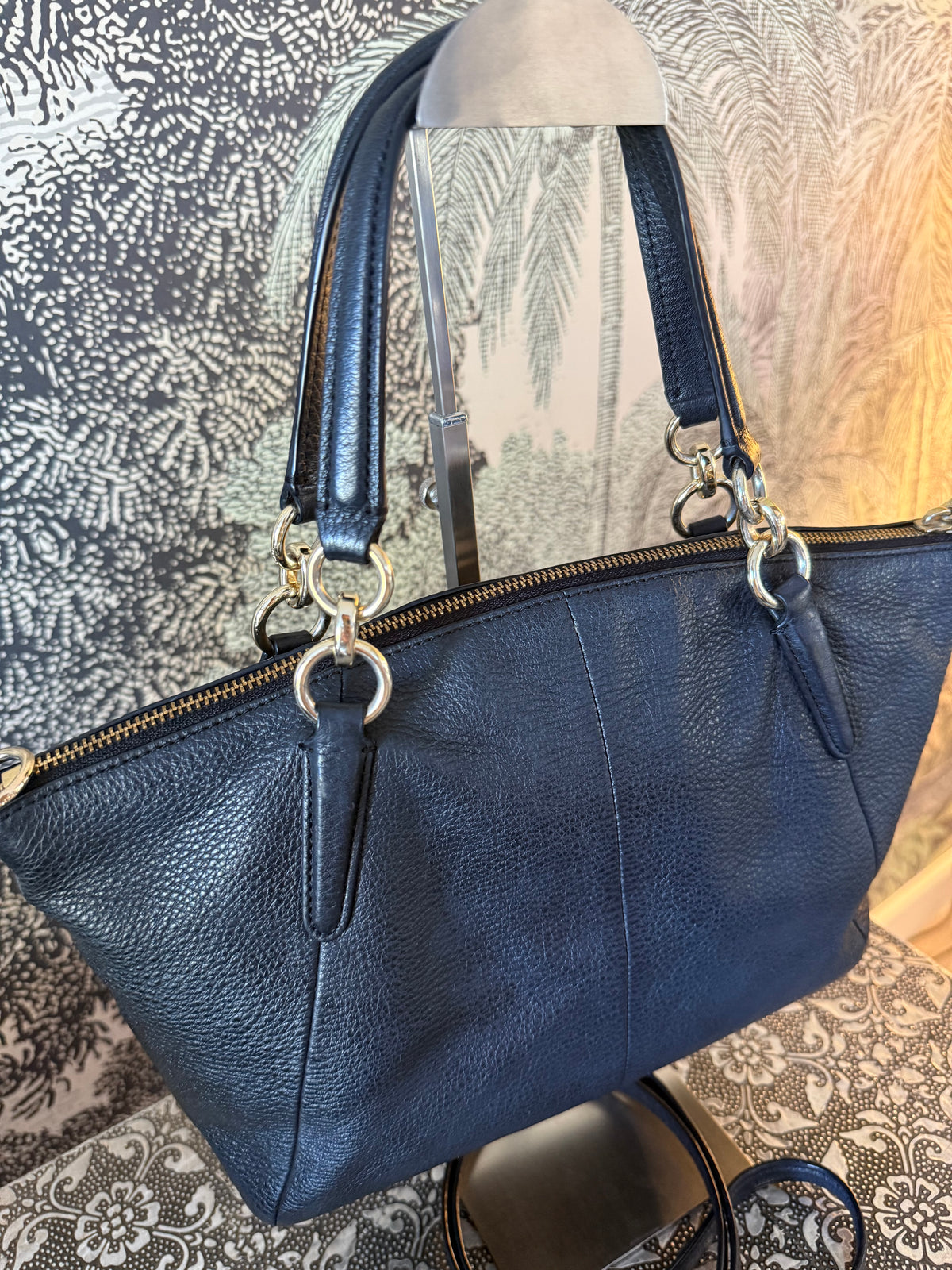 Coach Kelsey Satchel- midnight blue