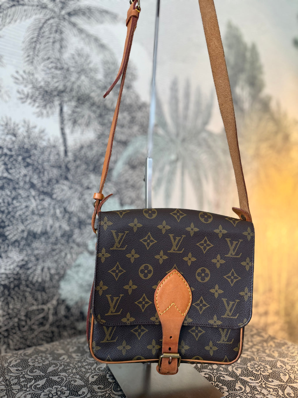 Louis Vuitton Vintage Monogram Cartouchière Crossbody Bag