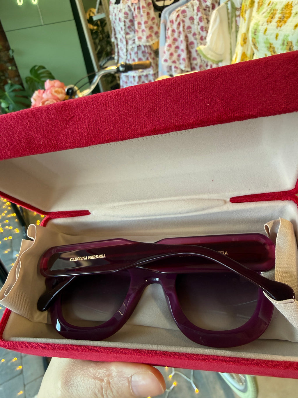 Carolina Herrera Oversized Sunglasses