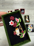 Mouse & Berries Brooch