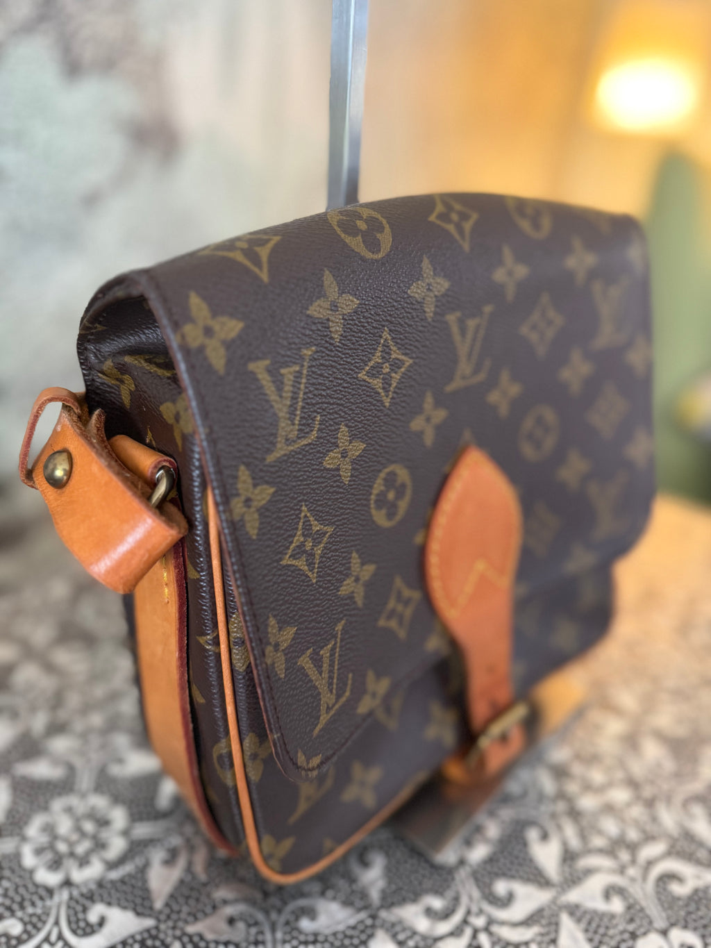 Louis Vuitton Vintage Monogram Cartouchière Crossbody Bag