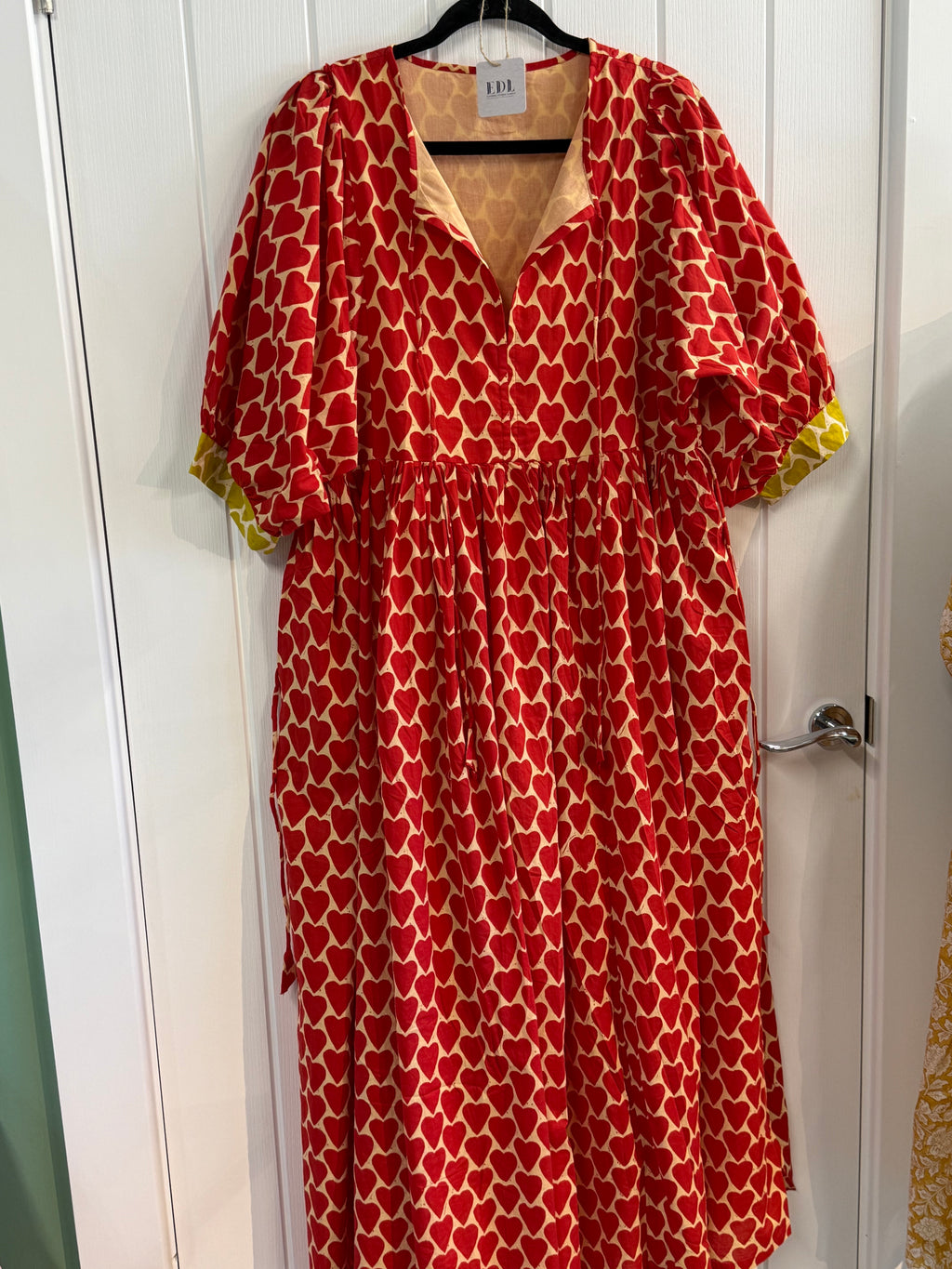 Essentials London Hearts Cotton Dress - one size