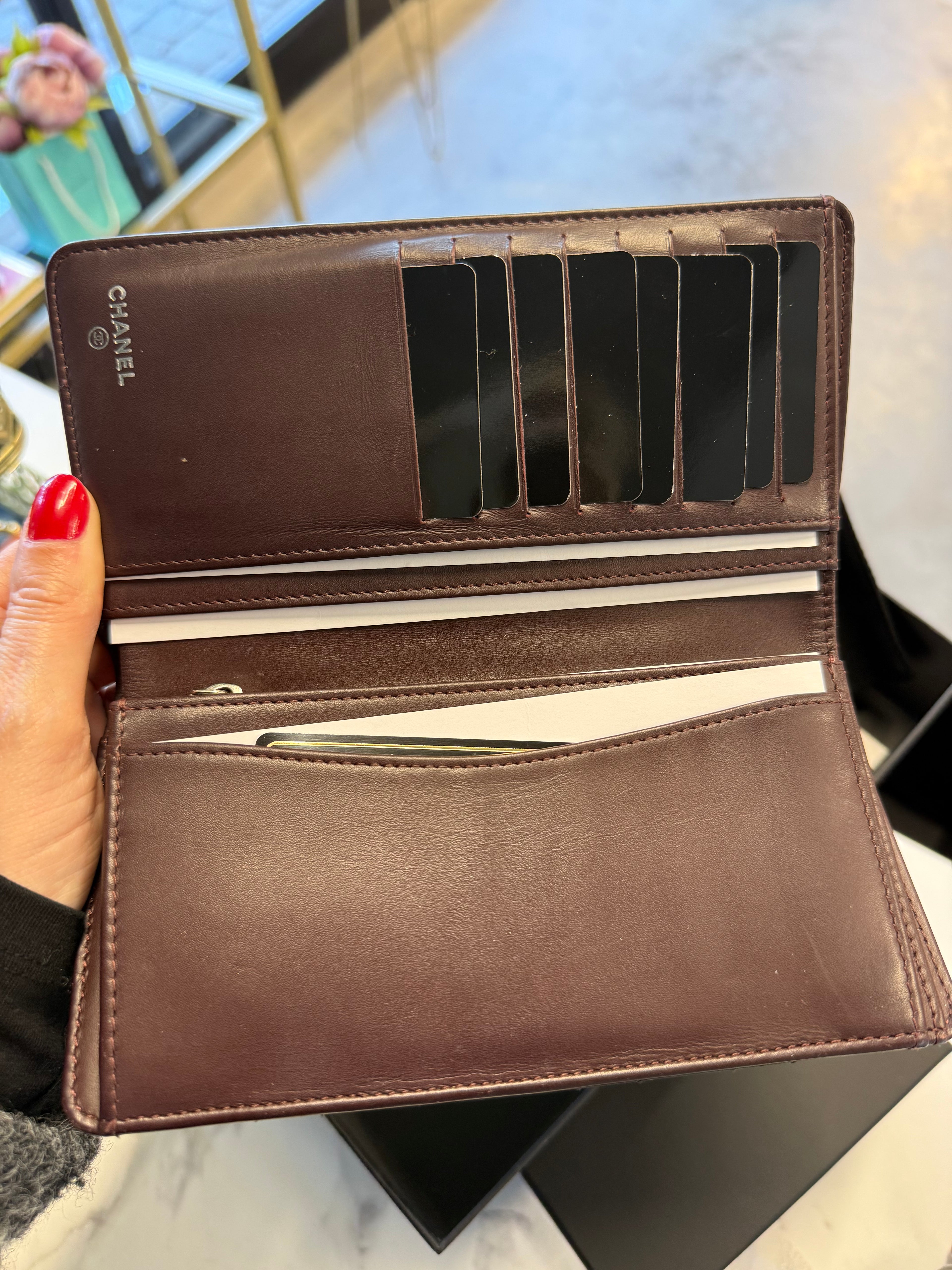 Chanel Classic Quilted Caviar Long Wallet
