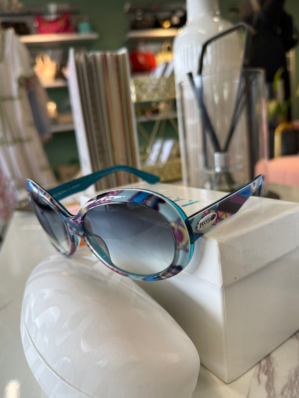 Pucci Oversized Round Sunglasses