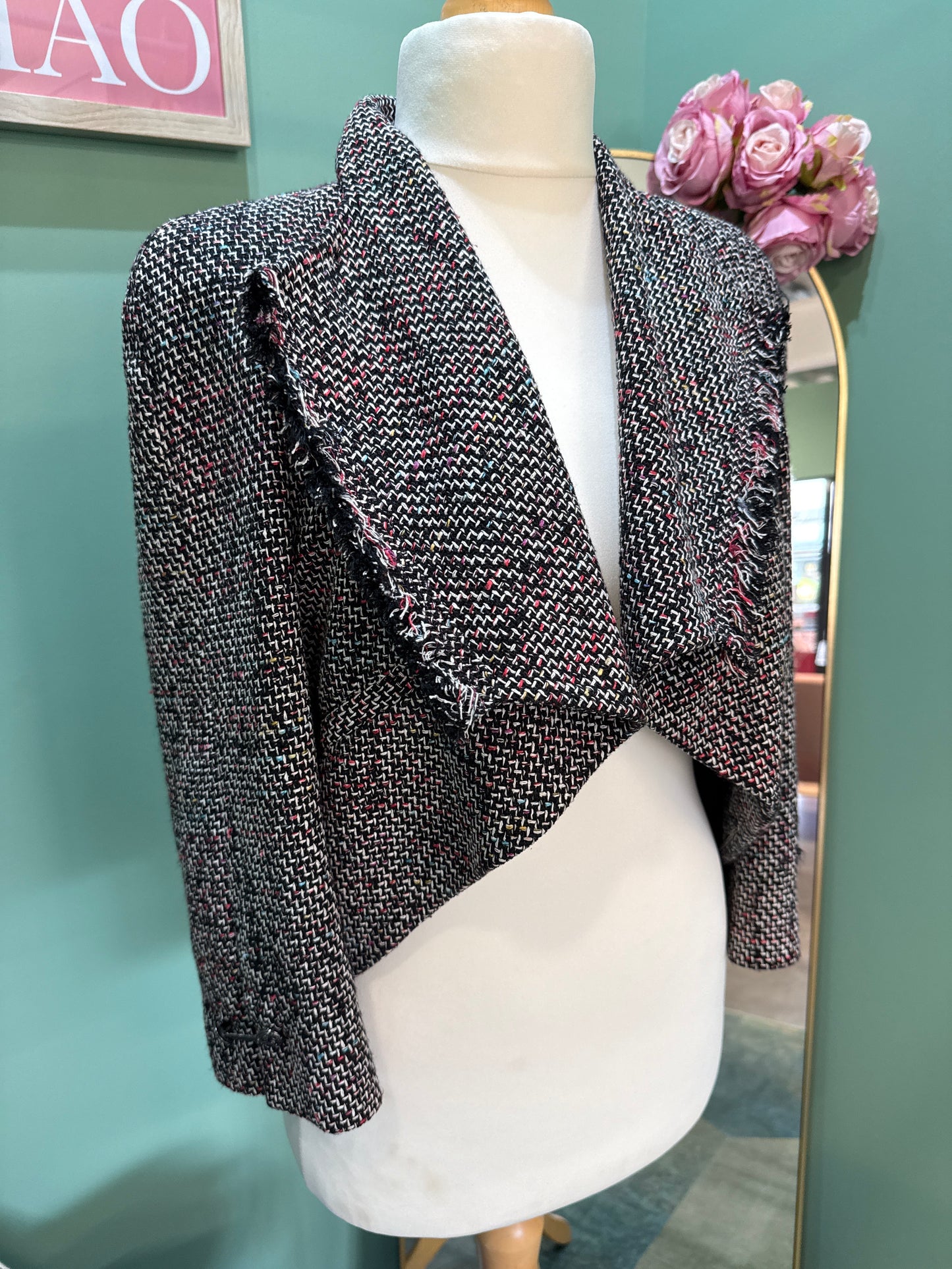 Chanel Cropped Tweed Jacket (8-10)