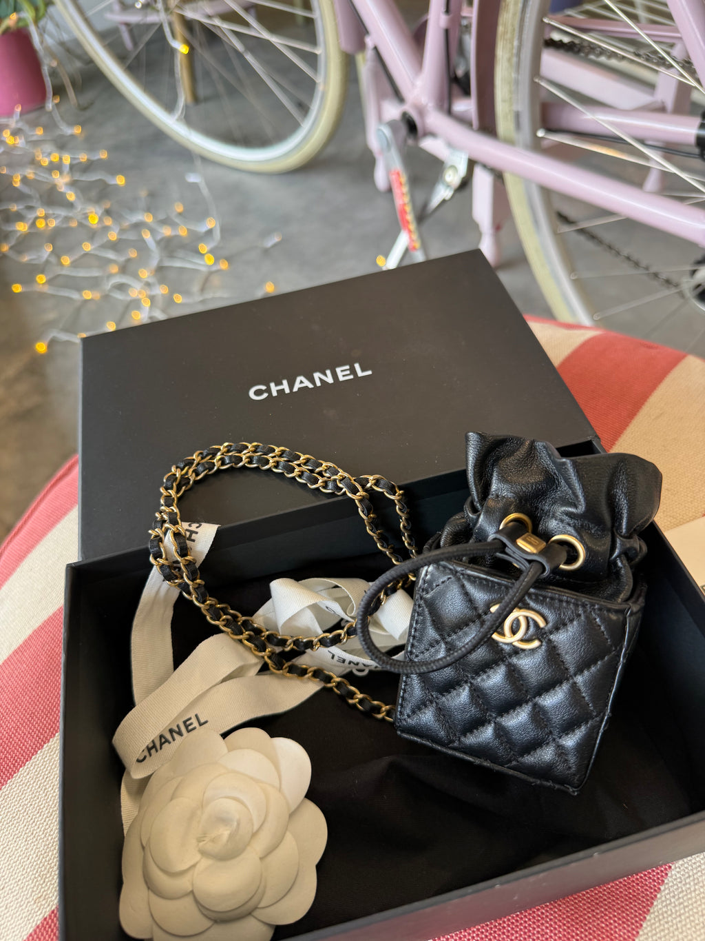 Chanel Micro Drawstring Vanity