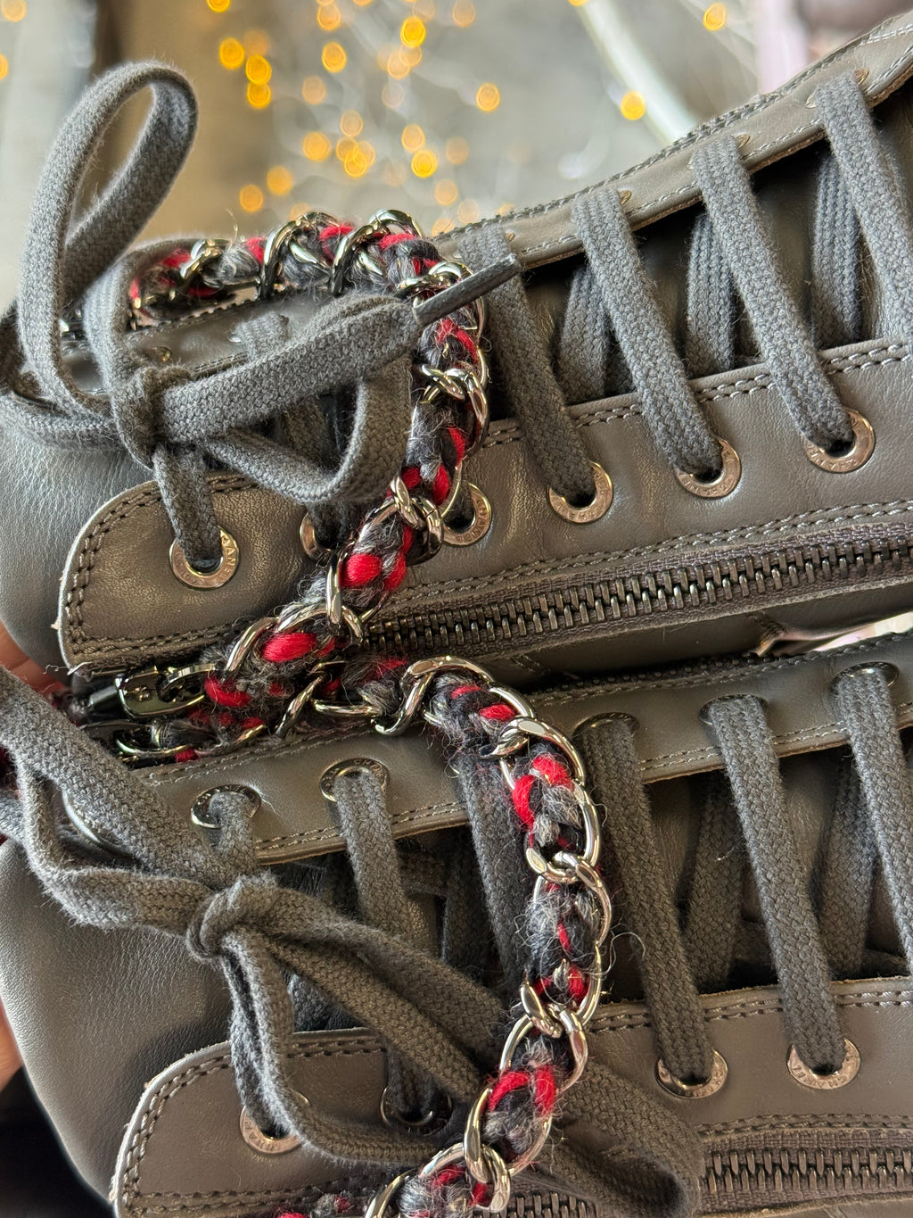 Chanel High Top Trainers UK36