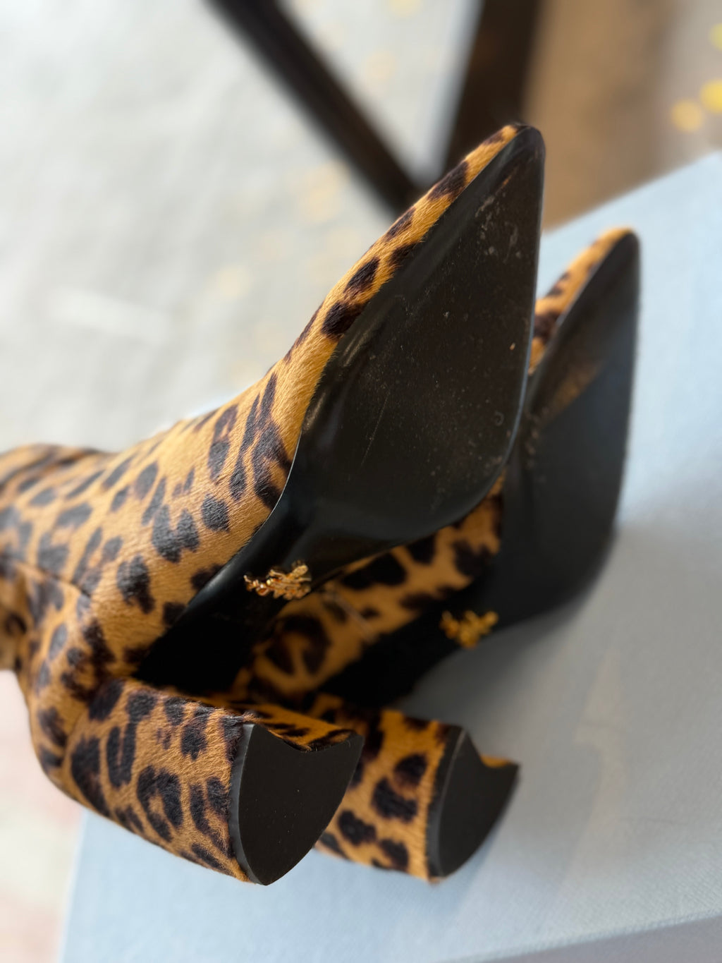 Prada Leopard Ankle Boots UK36