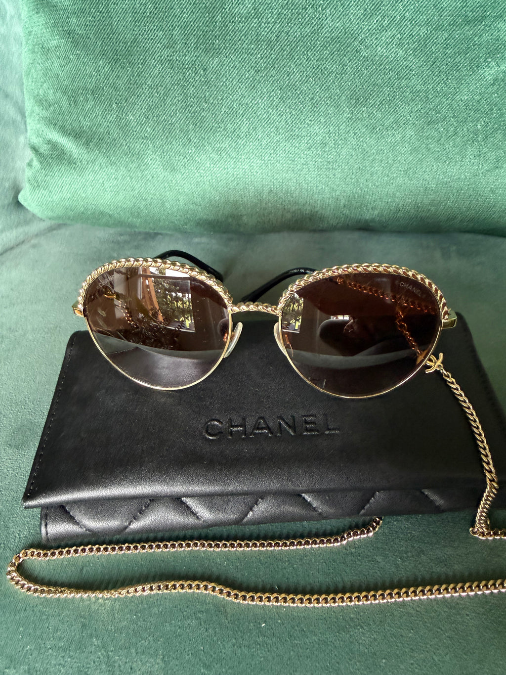 Chanel Chain Sunglasses