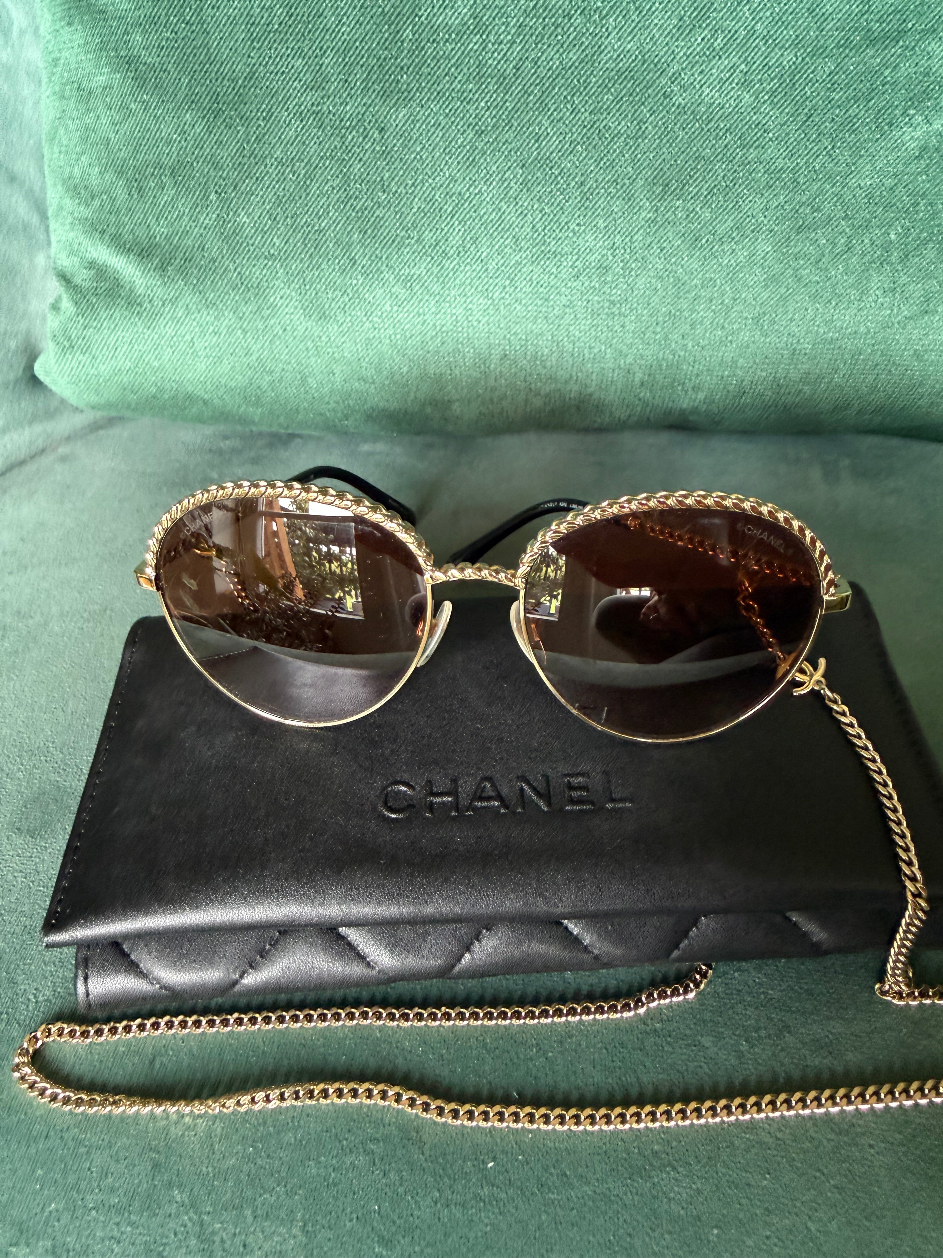 Chanel Chain Sunglasses