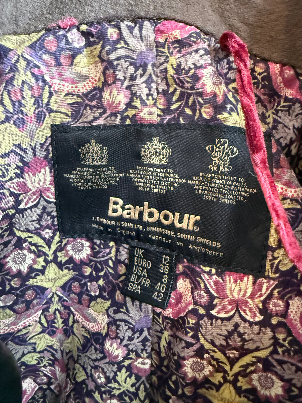 Barbour Liberty London Jacket uk10