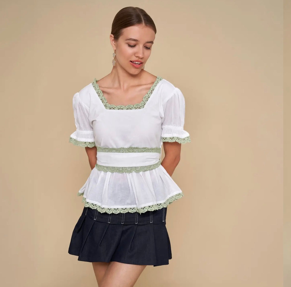 Love Calixta The Jemima White Top