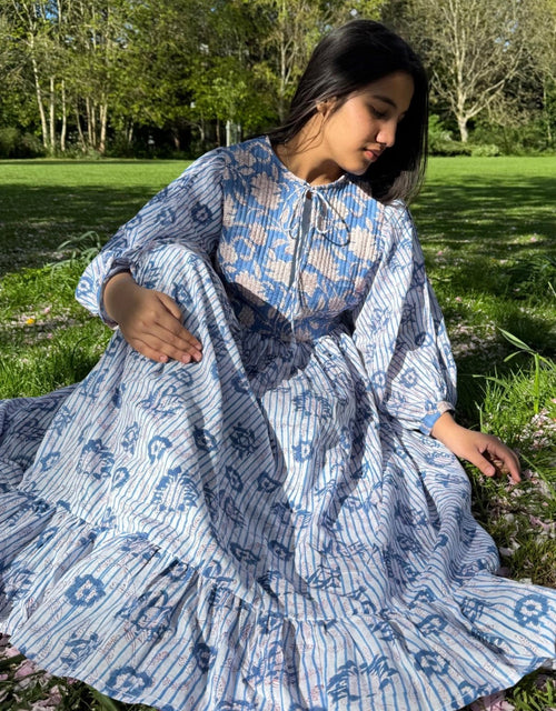 Blue Country Bib dress