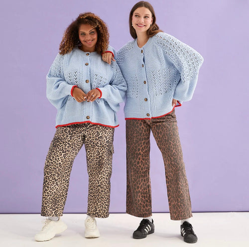 Cara & The Sky Brigit Pointelle Balloon Cardigan