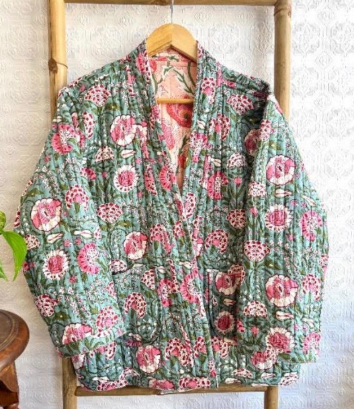 Garden Block Print Jacket