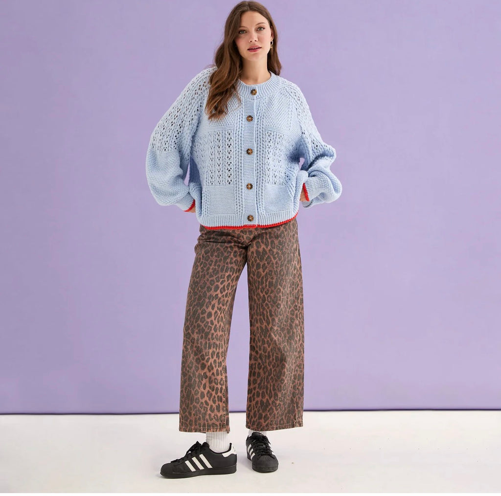 Cara & The Sky Brigit Pointelle Balloon Cardigan