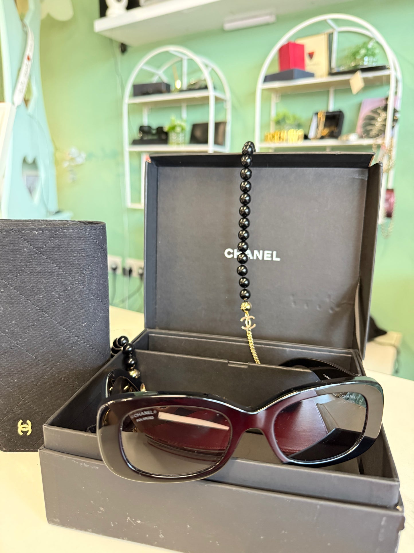 Chanel Sunglasses with detachable chain