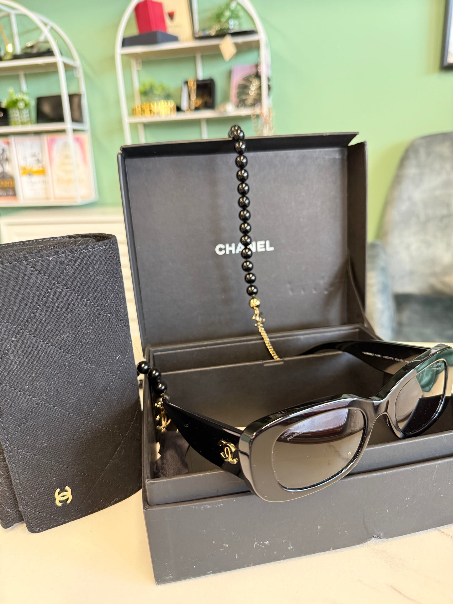 Chanel Sunglasses with detachable chain