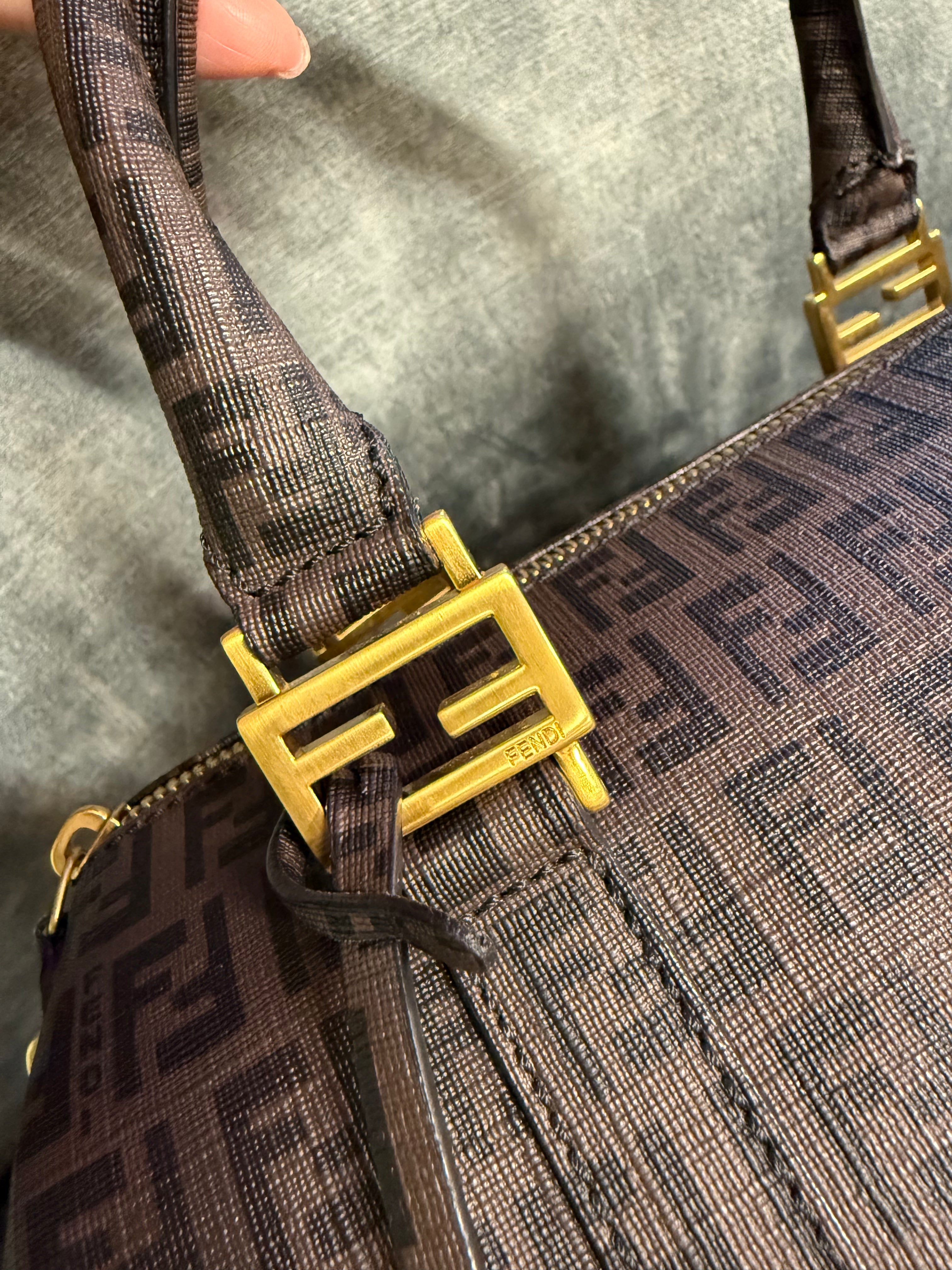 Fendi Zucca ‘Forever’ Boston Bag
