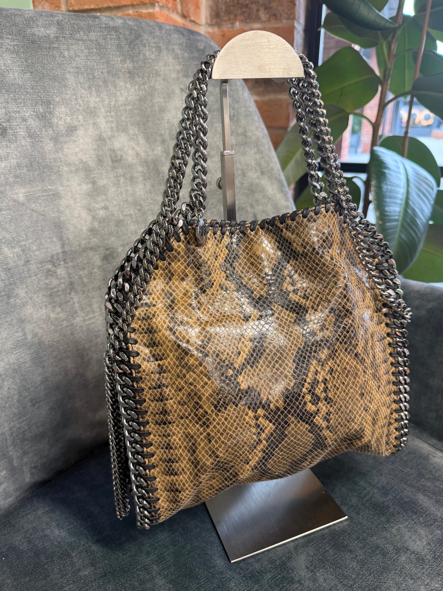 Stella McCartney Falabella mock snake