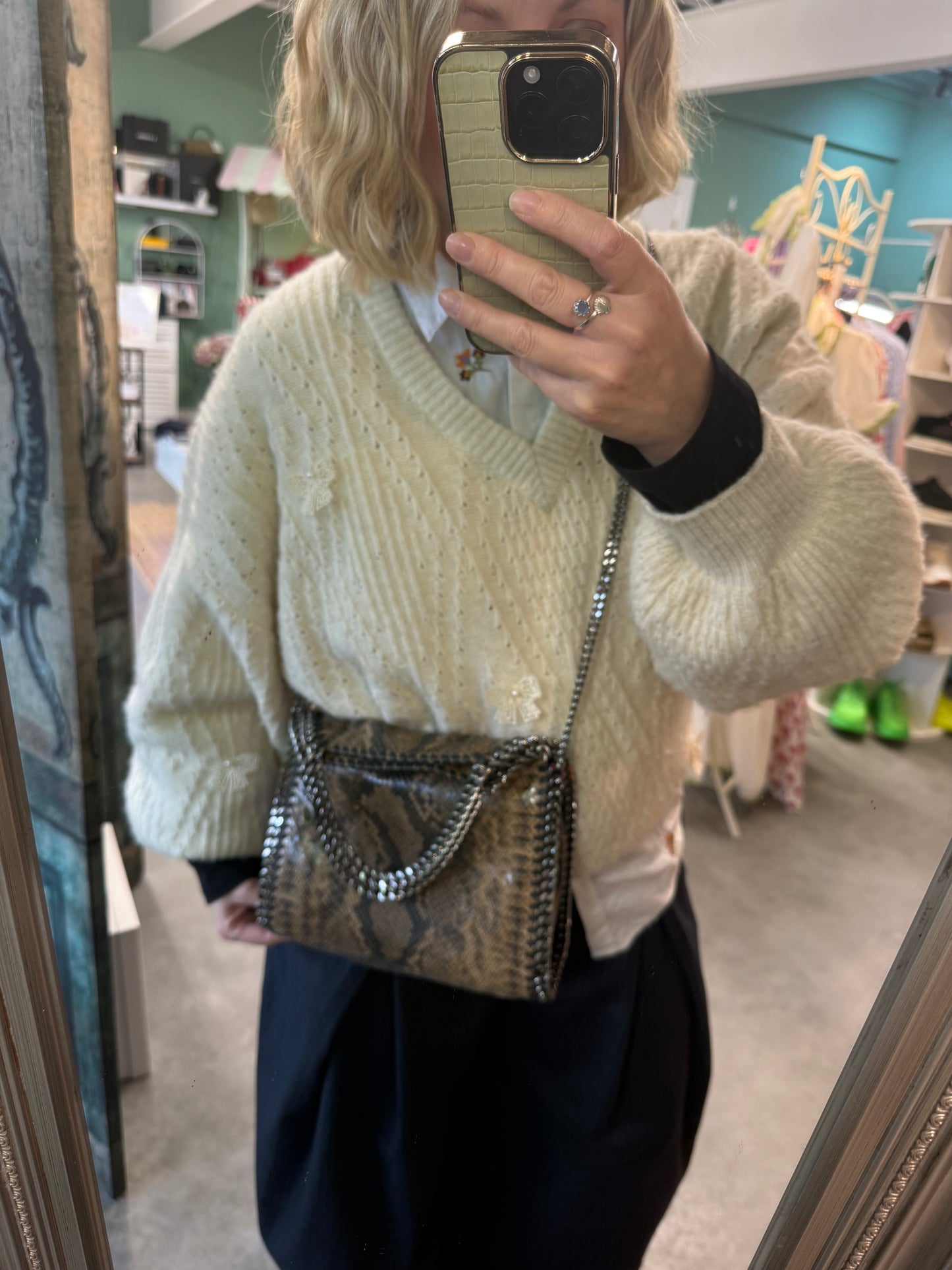 Stella McCartney Falabella mock snake