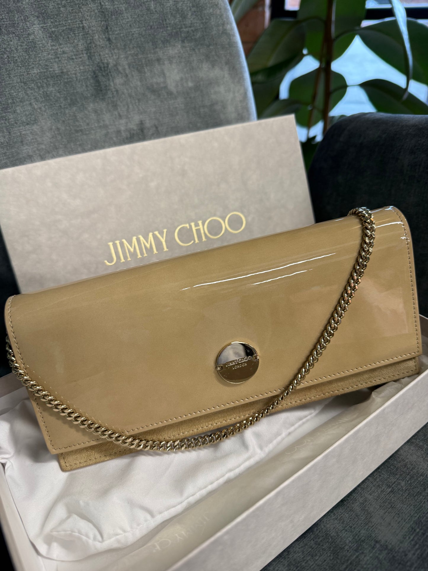 Jimmy Choo Nude Clutch