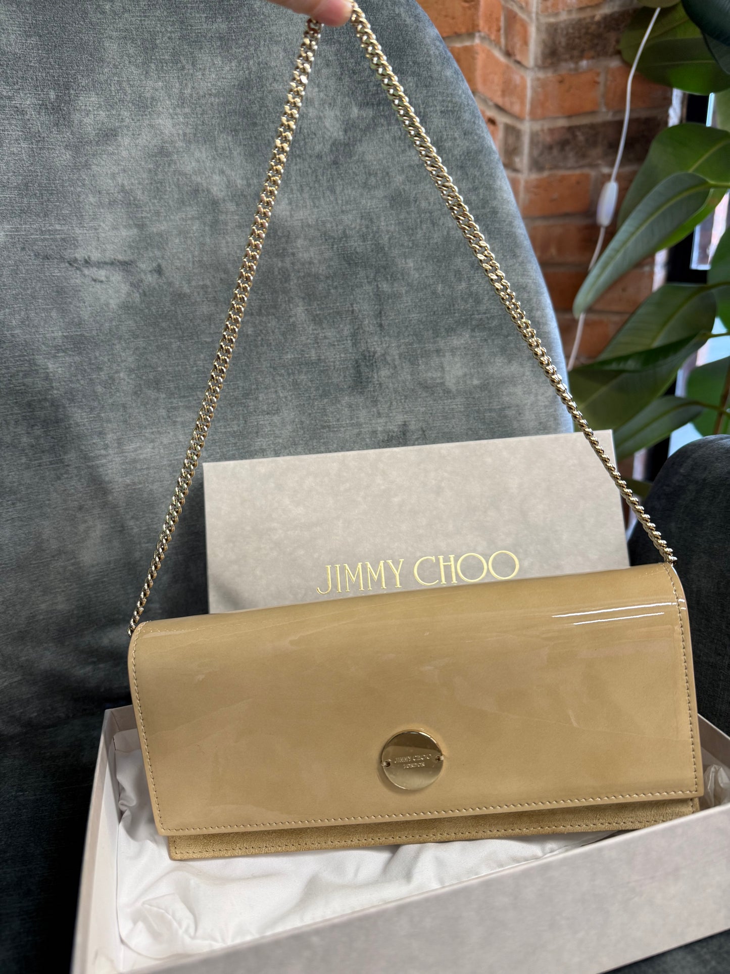 Jimmy Choo Nude Clutch