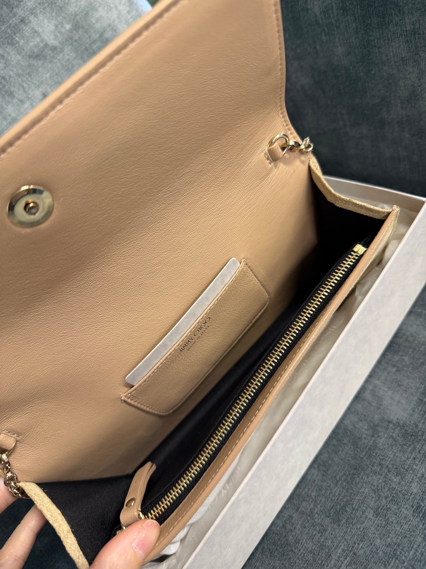 Jimmy Choo Nude Clutch