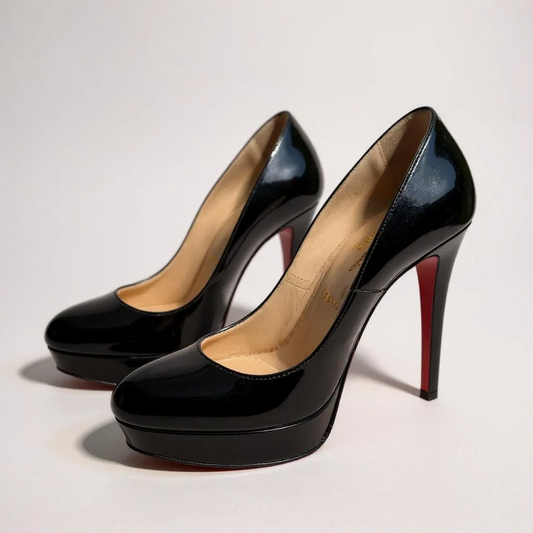 Christian Louboutin Black Patent Platform Pumps – UK 4.5 (EU 37.5)