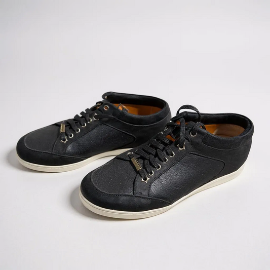 Jimmy Choo Black Suede glitter leather Sneakers – UK 7 (EU 40) –