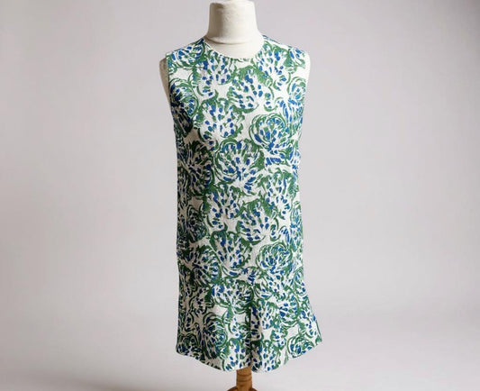 Victoria Beckham Sleeveless Printed Dress – UK 10- labelled 12