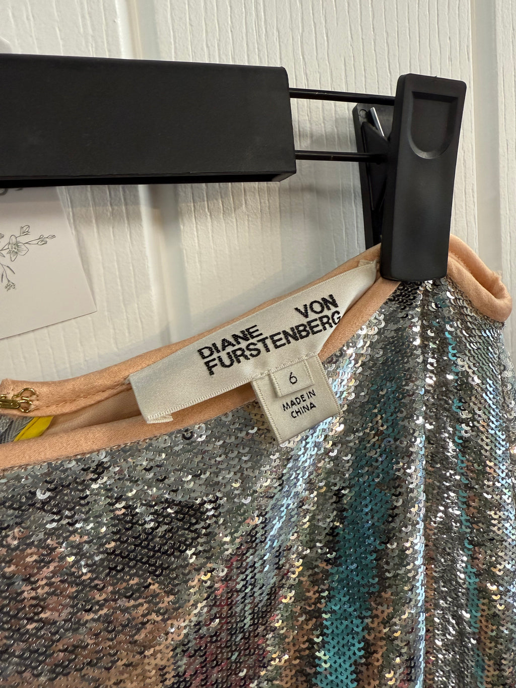 Diane von Furstenberg sequin skirt in UK size 10