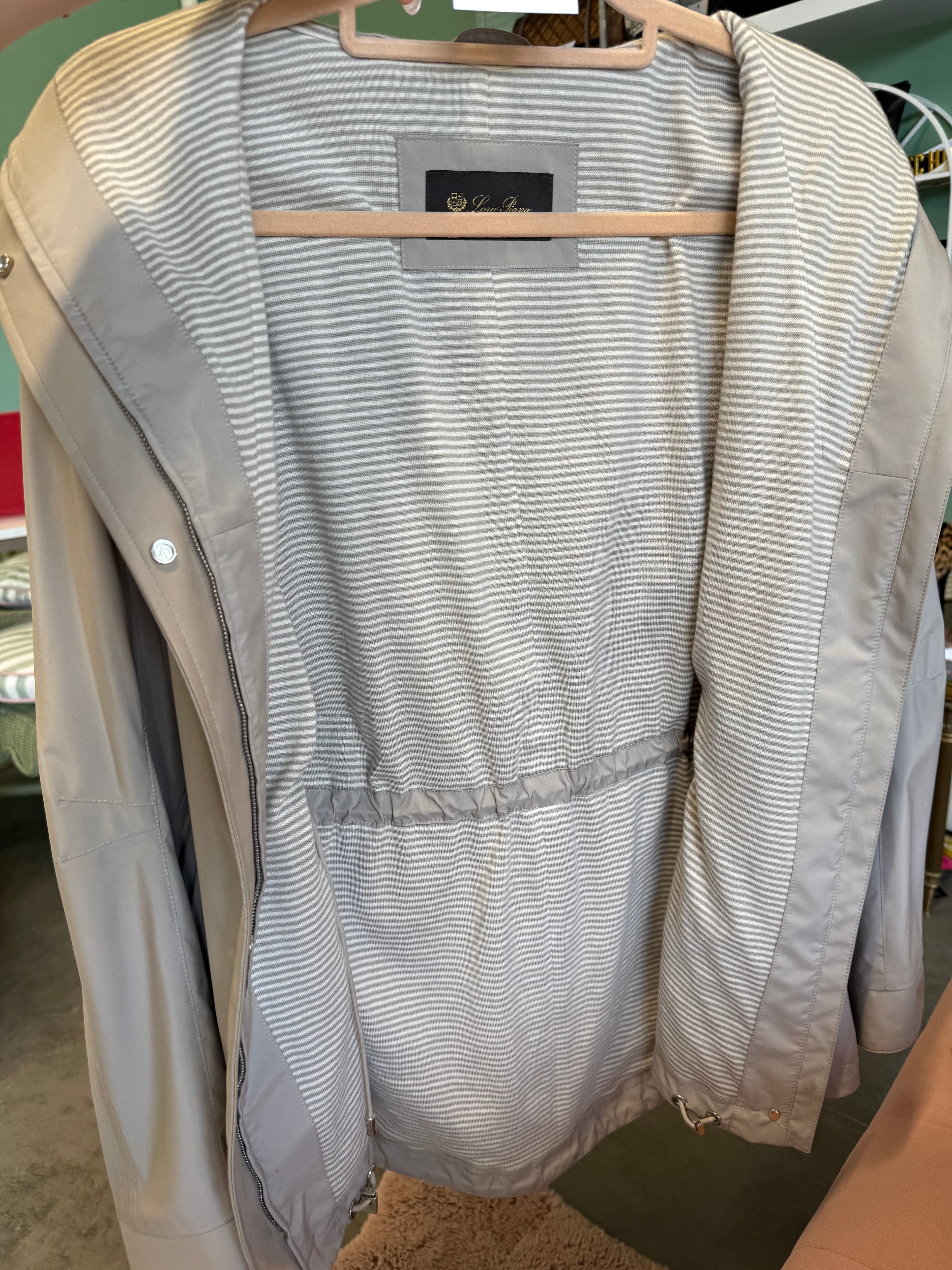 Loro Piana lightweight hooded jacket in IT42