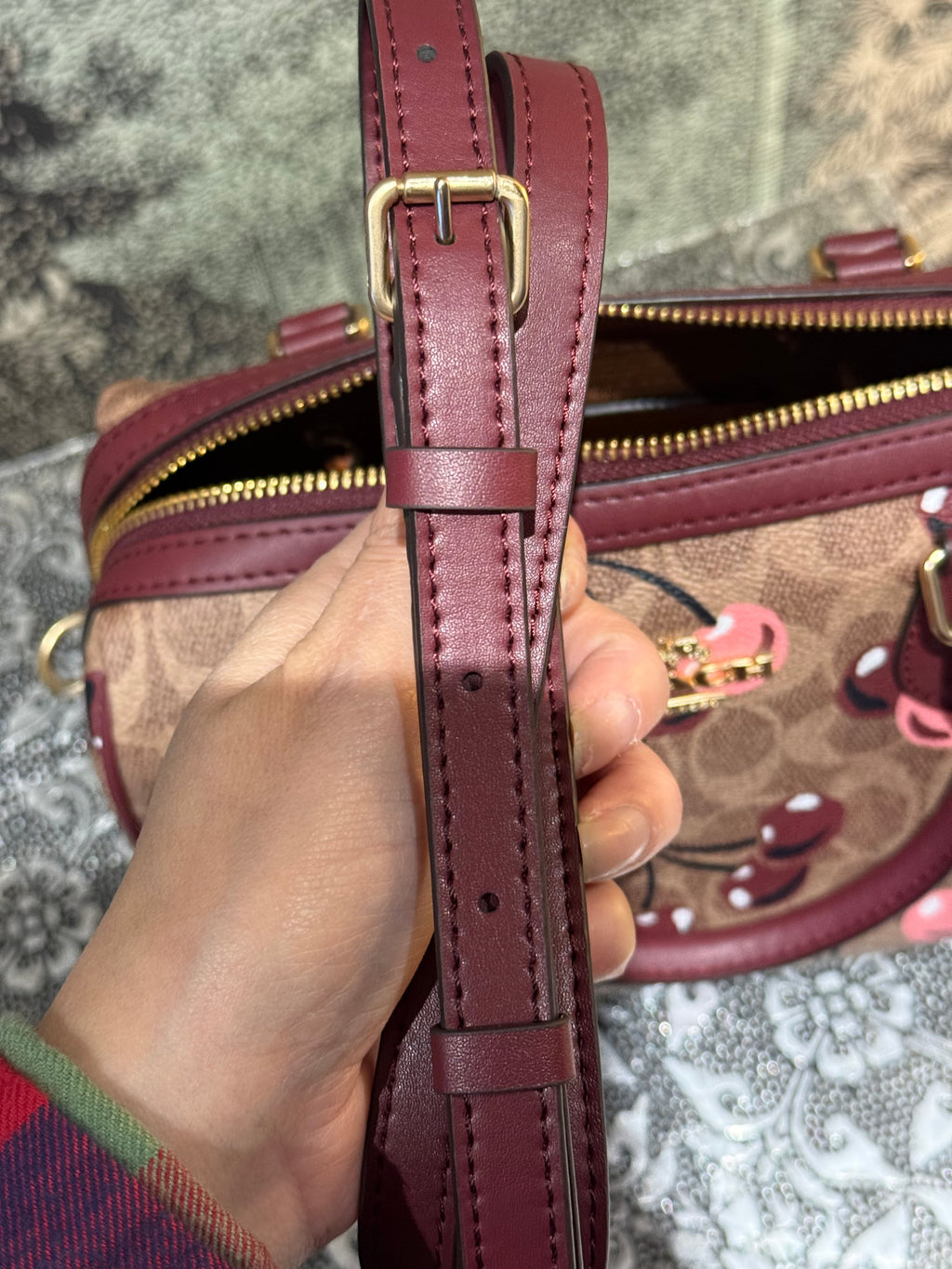 Coach Rowan Satchel- Cherry 🍒