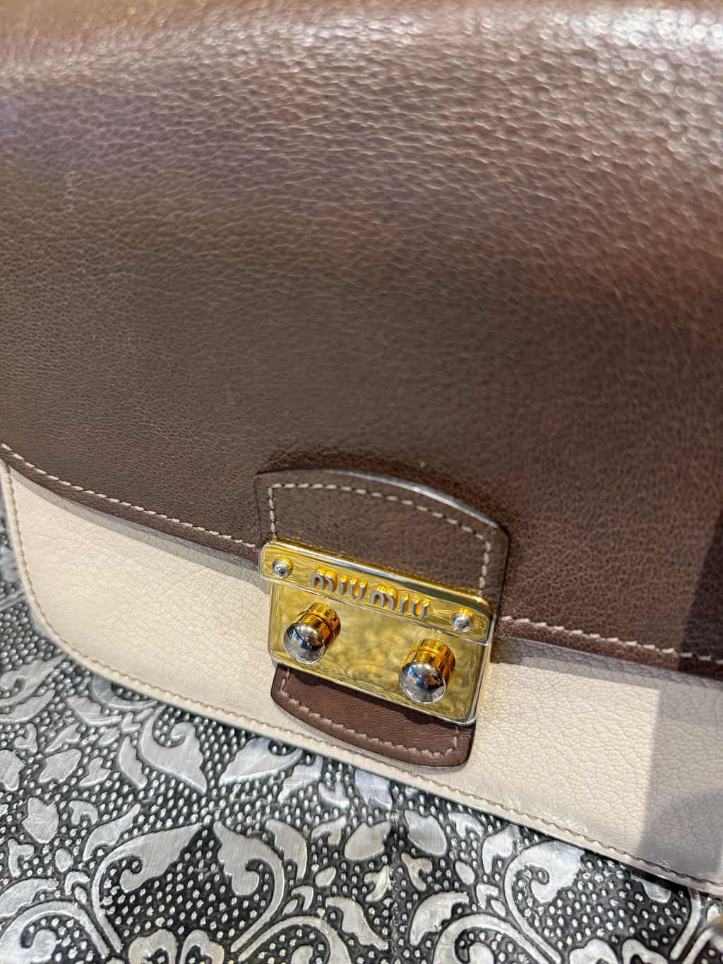 Miu Miu Madras Flap Crossbody