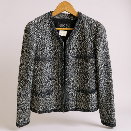 Chanel Boutique tweed jacket Autumn/Winter 2002 collection uk10