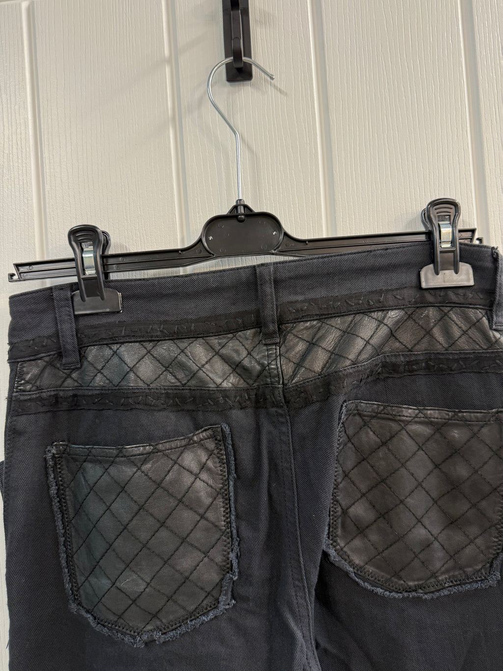 Chanel Black Patchwork Jeans – FR38 (UK 10)