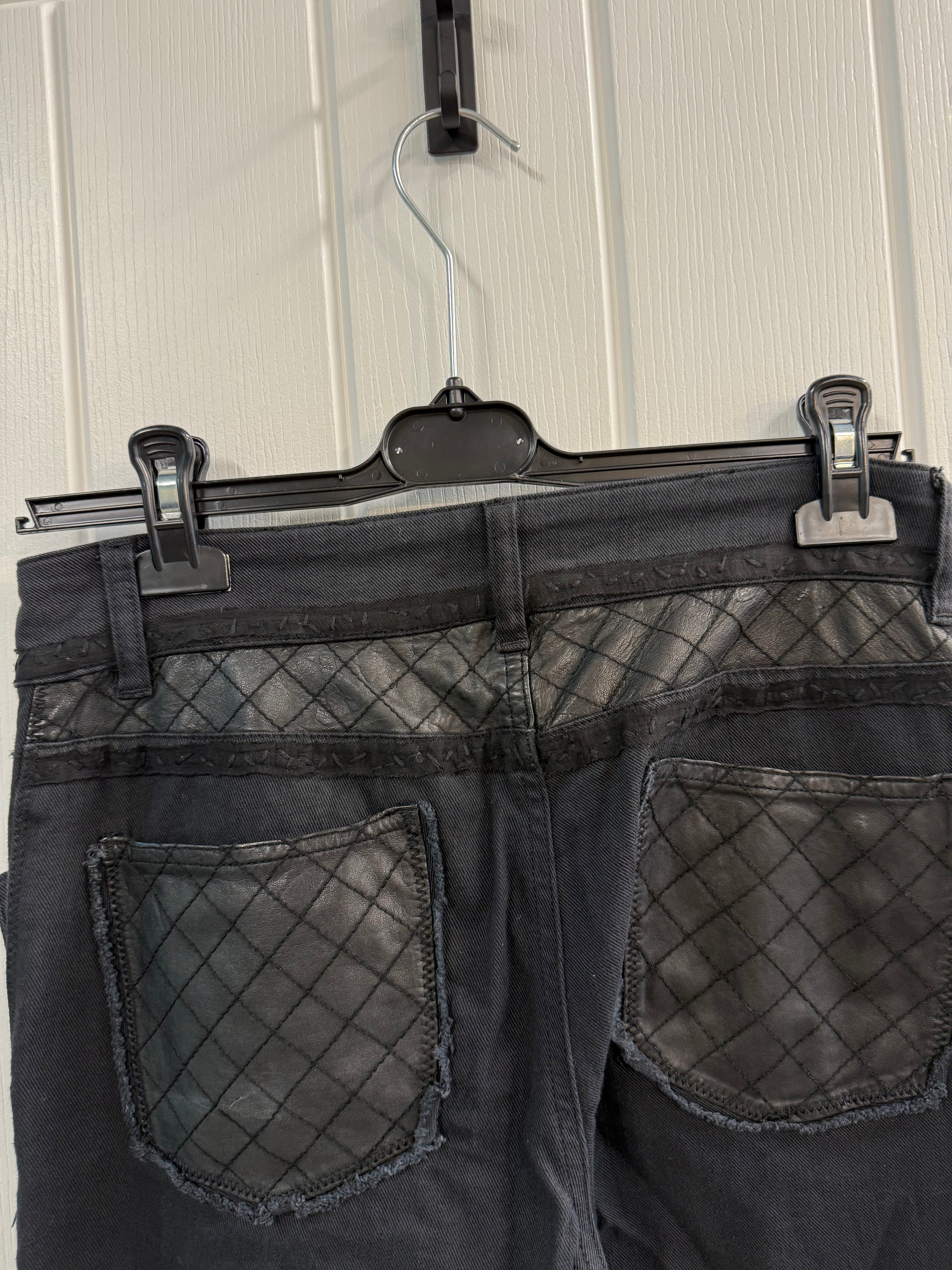 Chanel Black Patchwork Jeans – FR38 (UK 10)