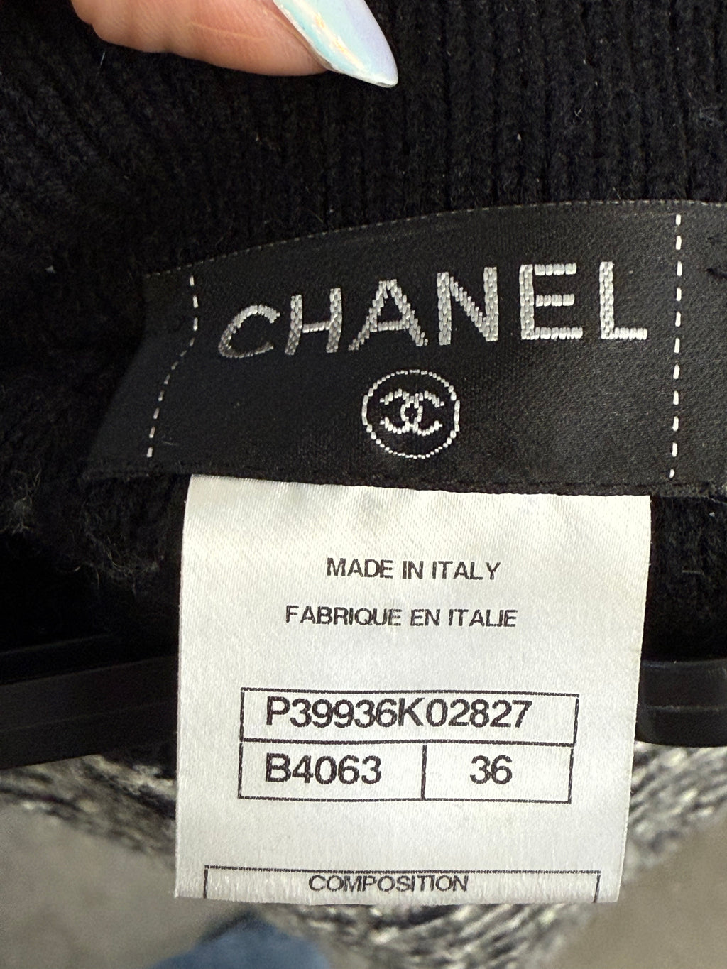 Chanel Monochrome Tweed Skirt – FR36 (UK 8)