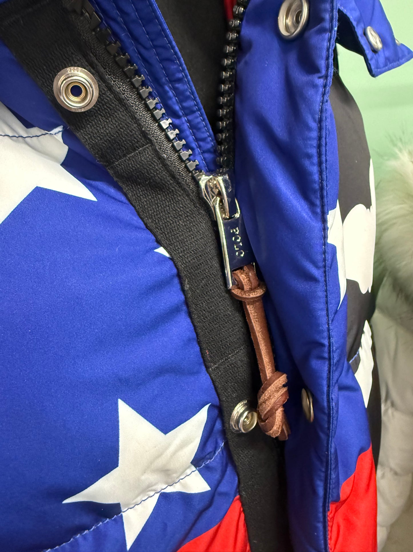 Ralph Lauren Polo 1992 Flag Down Puffer Jacket