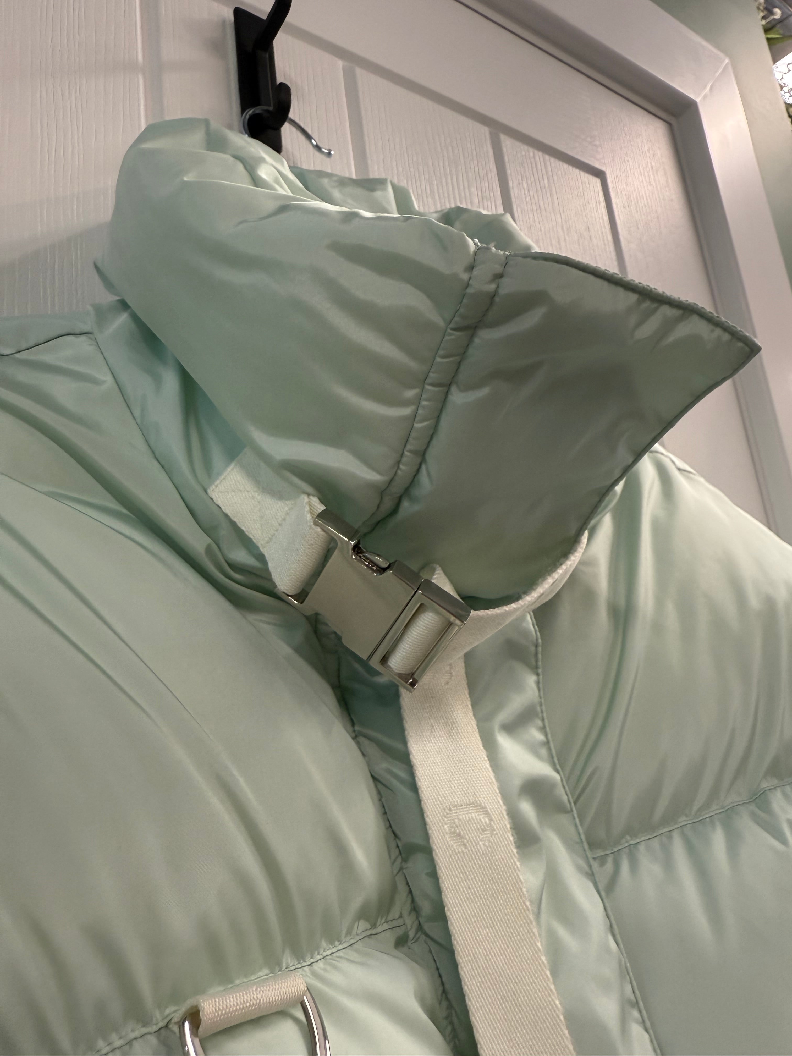 Shoreditch Ski Club Down Puffer Jacket in Pastel Mint