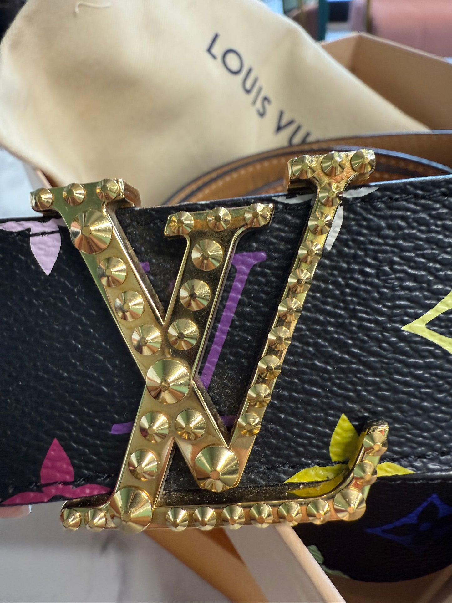 Louis Vuitton LV Initiales Multicolour Monogram Belt – Size 90/36