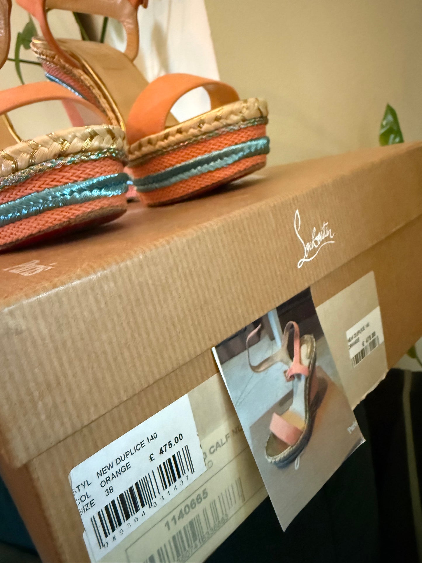 Christian Louboutin Espadrille Wedge Sandals uk5