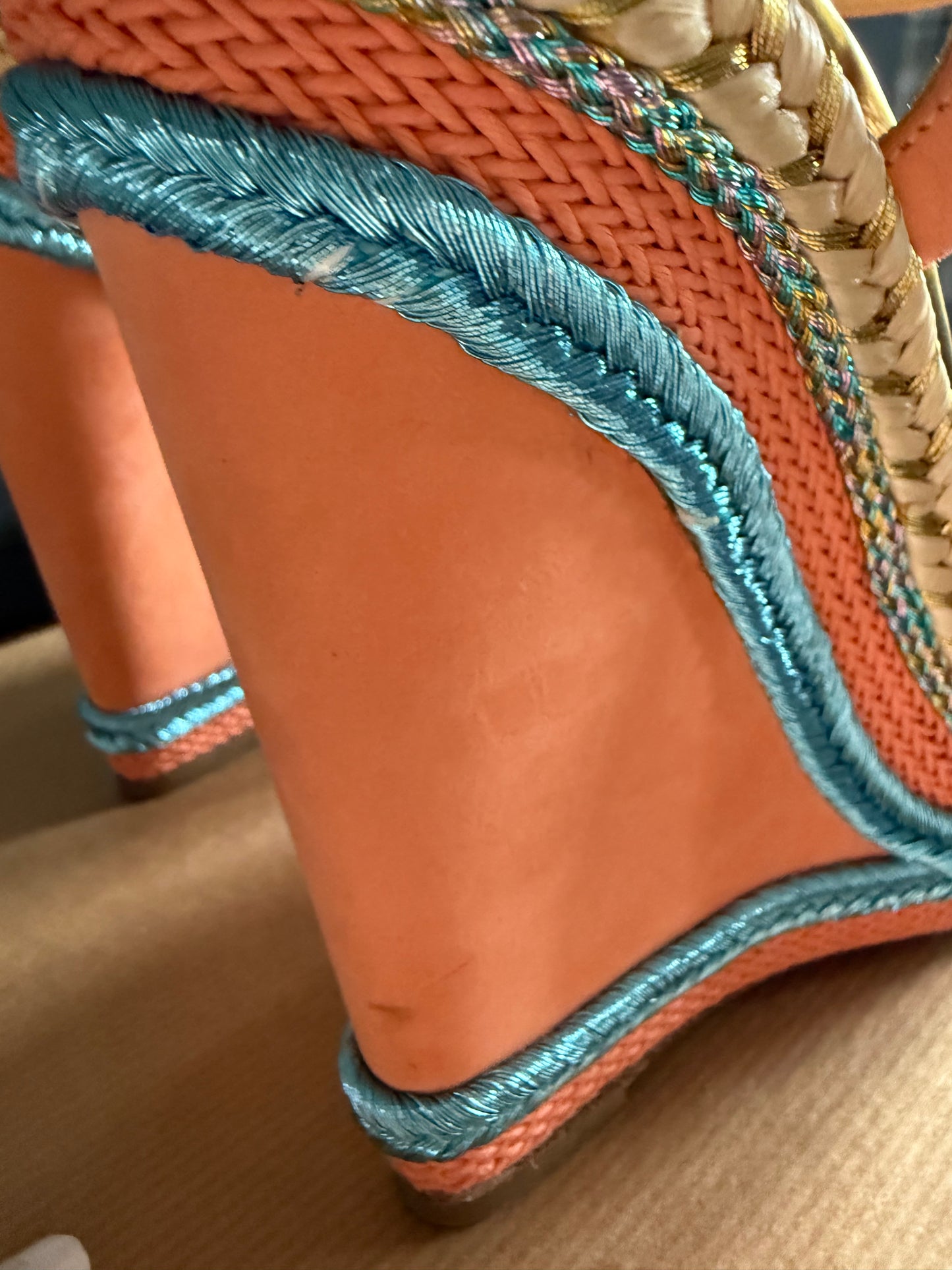 Christian Louboutin Espadrille Wedge Sandals uk5