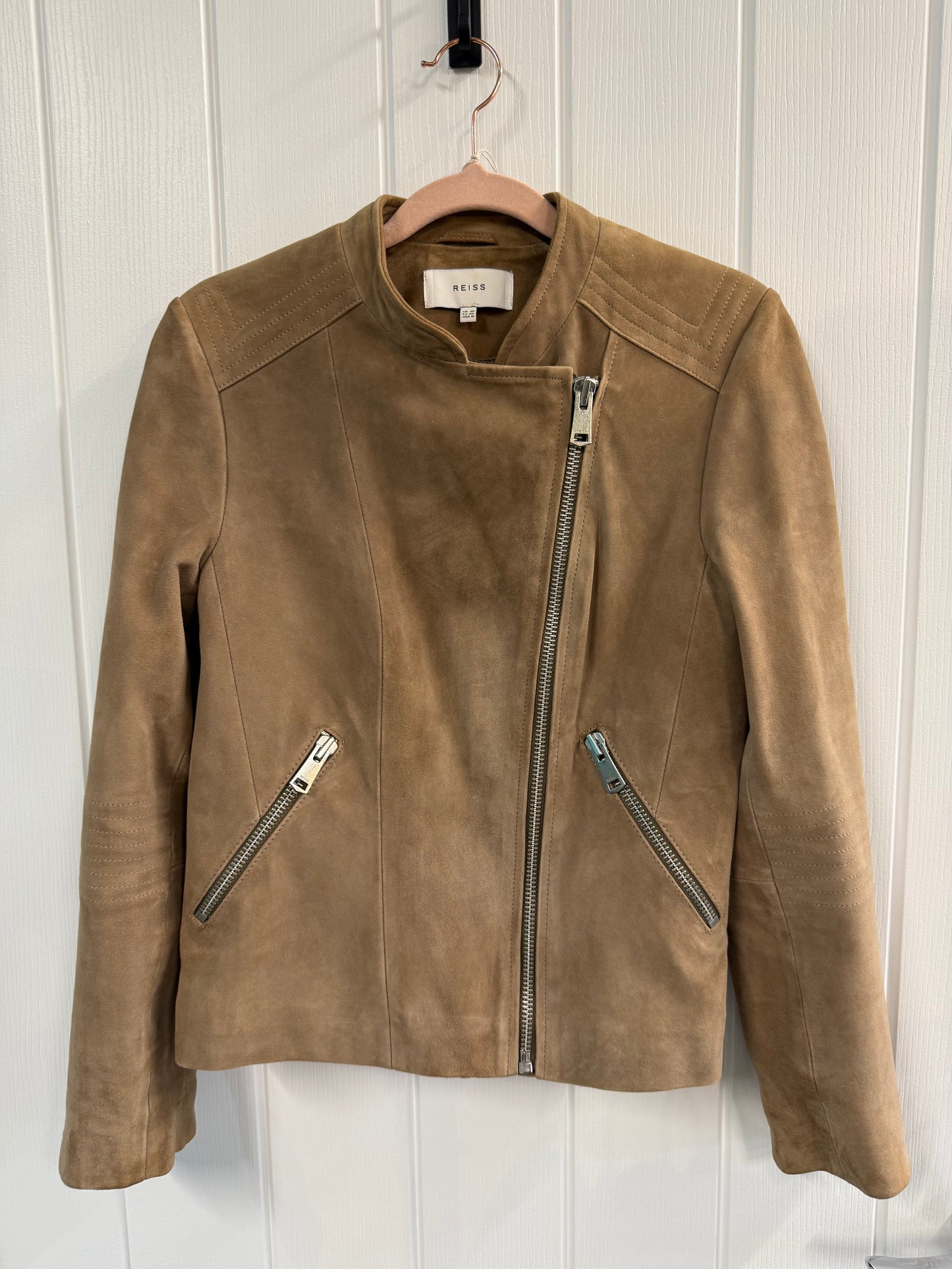 Reiss Suede Biker Jacket – UK 10