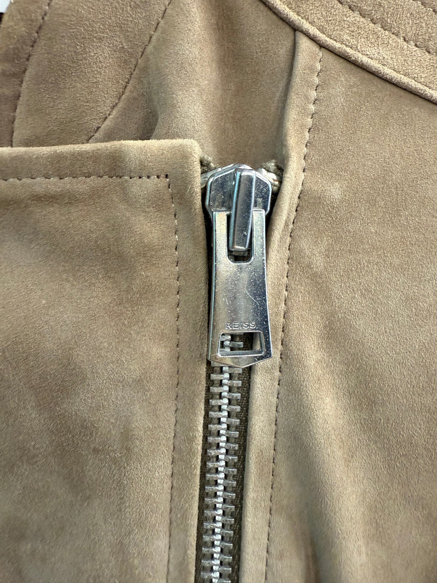 Reiss Suede Biker Jacket – UK 10