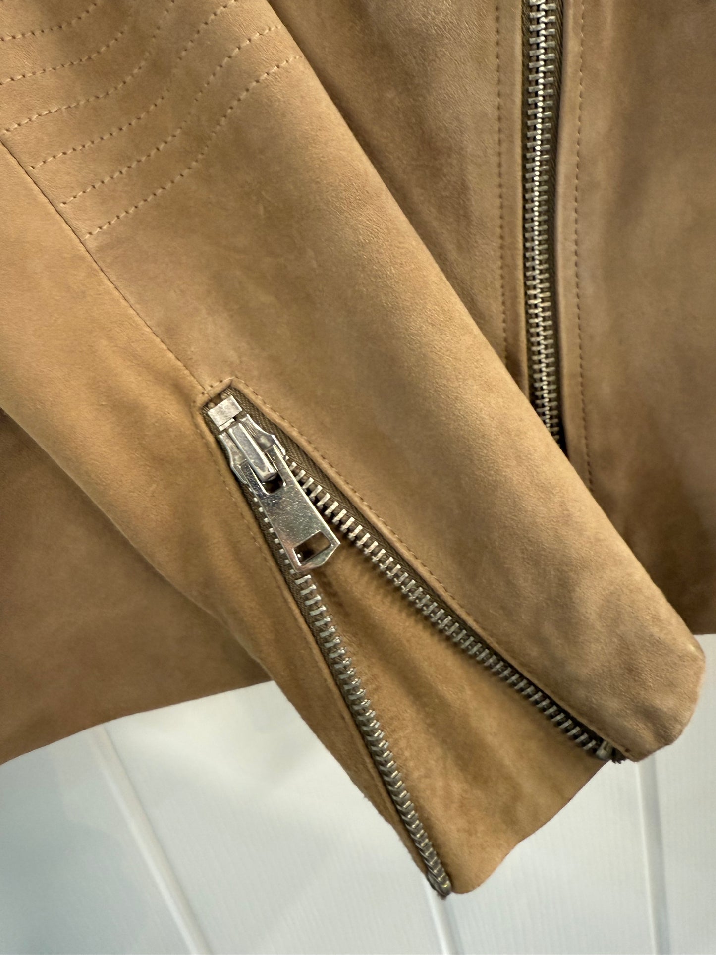 Reiss Suede Biker Jacket – UK 10