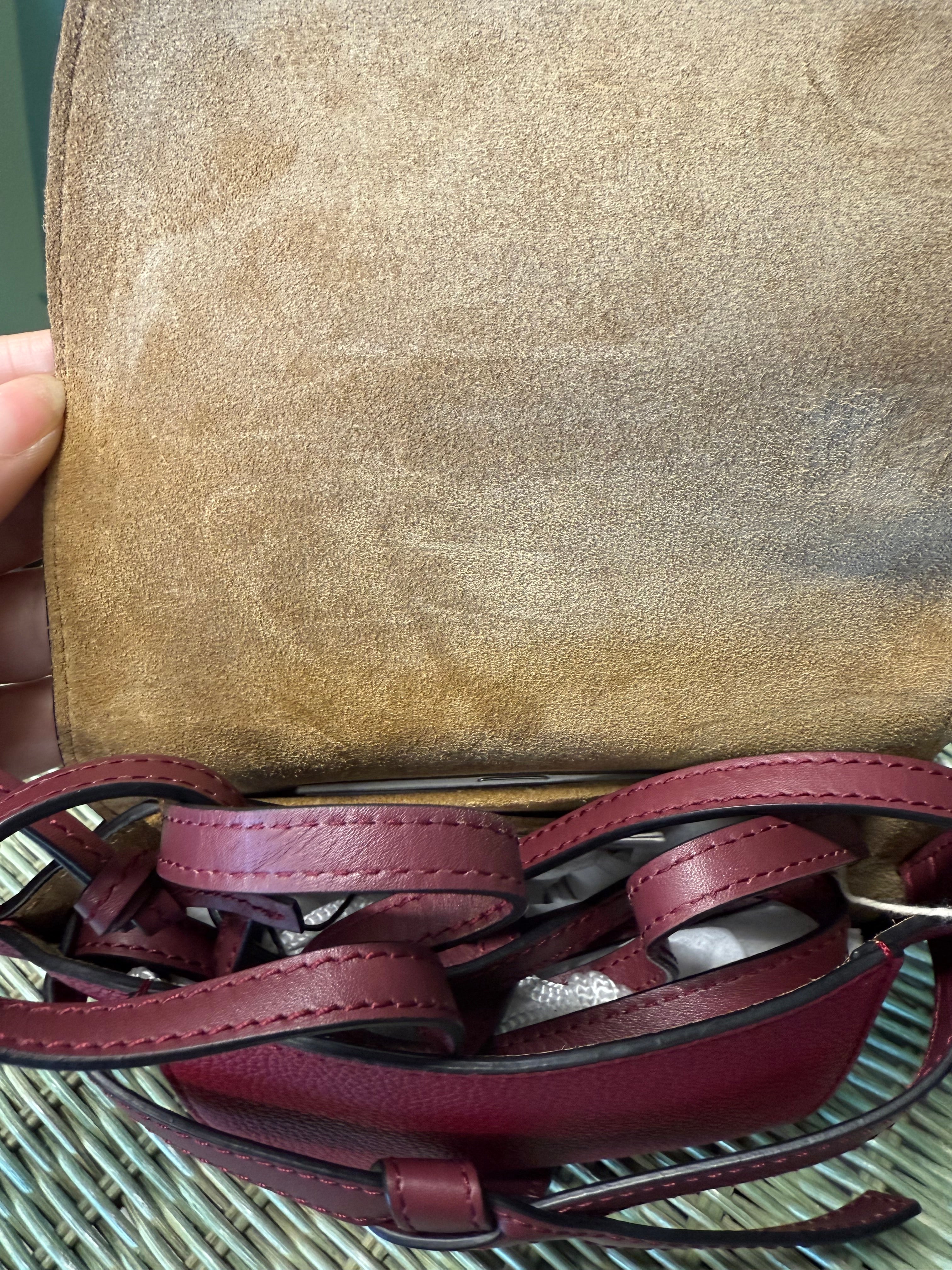 Loewe Gate Mini Crossbody Bag – Red & Burgundy
